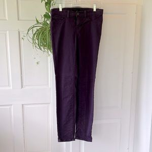 J Brand Skinny Leg Aubergine Size 26